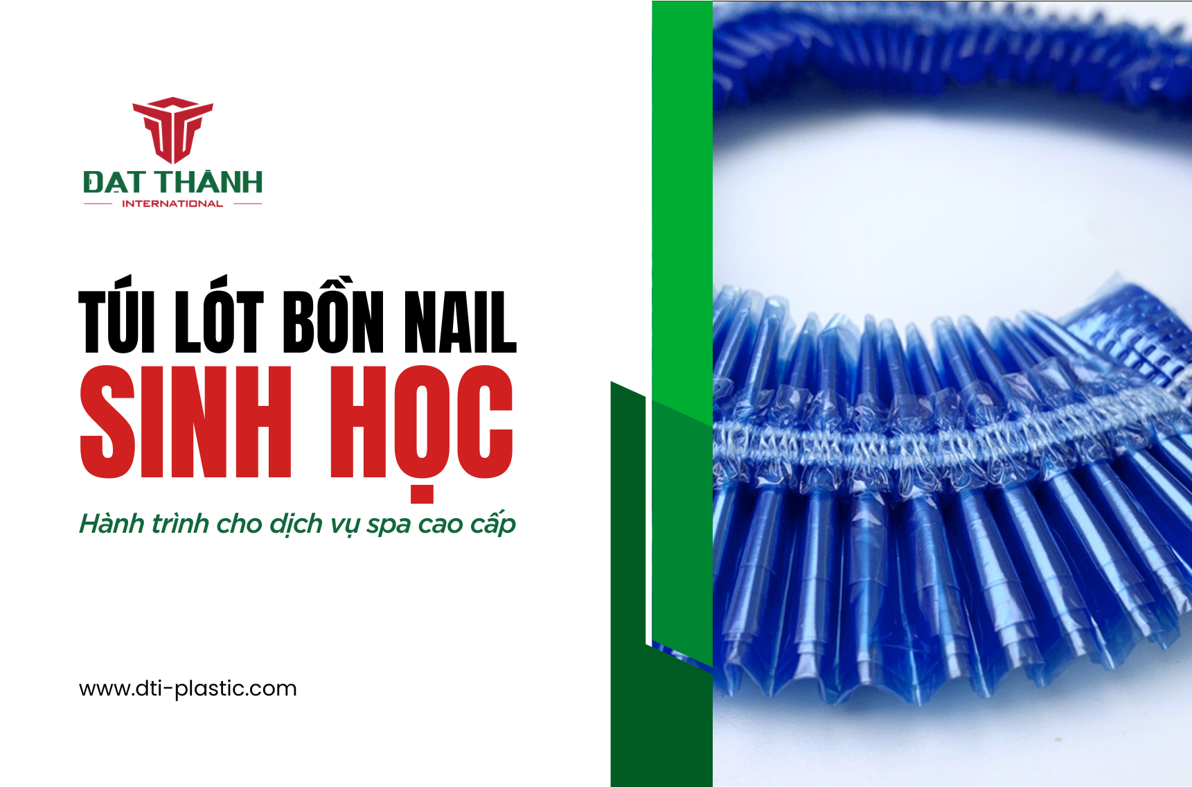 Dịch vụ spa cao cấp và xu hướng sử dụng túi lót bồn nail sinh học