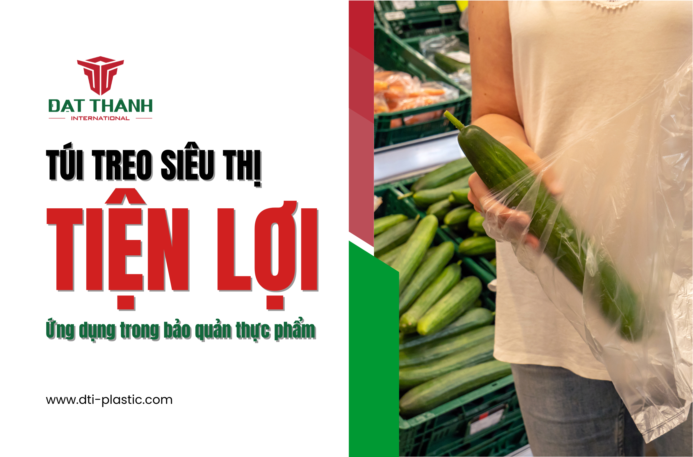 Ứng dụng của túi treo siêu thị tiện lợi trong bảo quản thực phẩm tươi sống