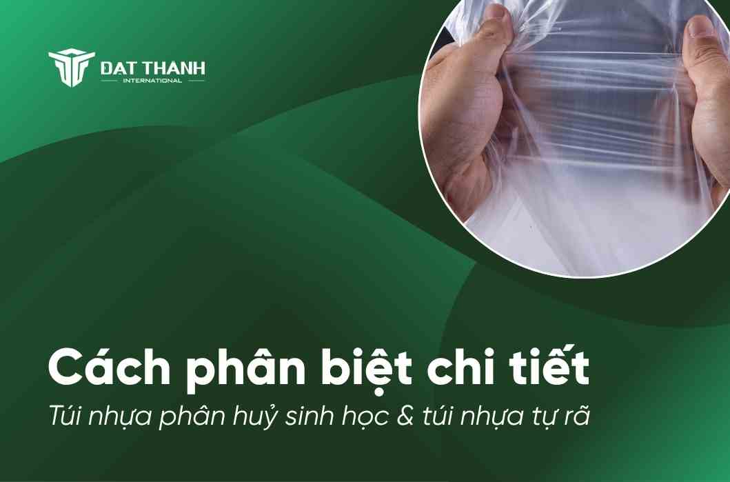 Hướng dẫn cách phân biệt chi tiết túi nhựa phân hủy sinh học và túi nhựa tự rã từ chuyên gia 30 năm ngành nhựa Đạt Thành.